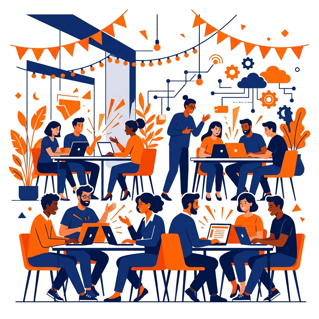 全国ツアーの熱気を伝えるイラスト